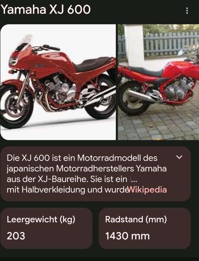Yamaha xj600 in Burgkirchen