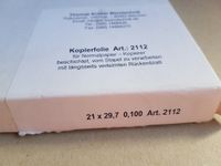 Kopierfolie DIN A4 für Normalpapier-Kopierer mit Rückblatt München - Schwabing-West Vorschau