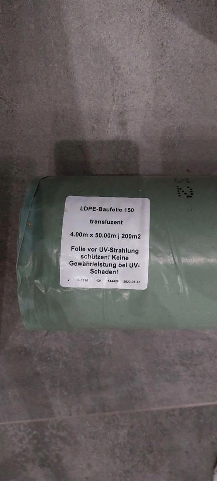 LDPE Baufolie 4x50m Typ 150 transluzent in Gaggenau