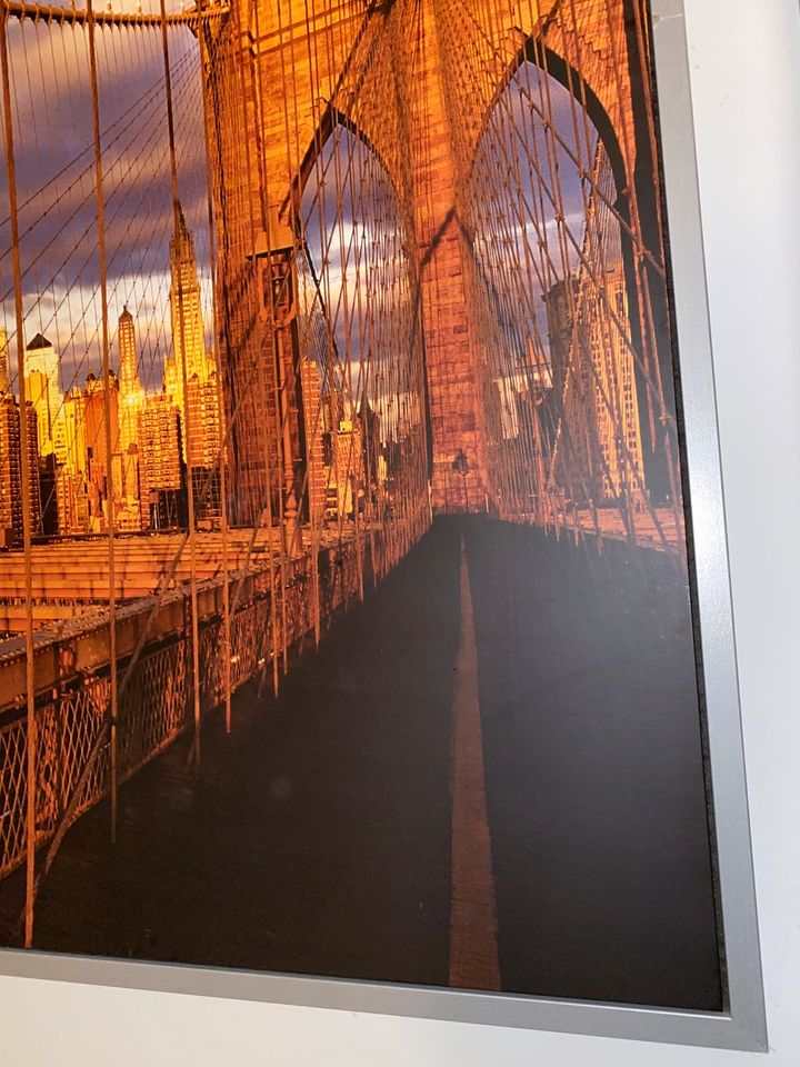 Ikea Bild Vilshult 140x100 cm Brücke New York Brooklyn Bridge in Berlin