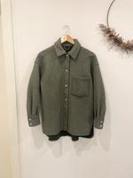 Zara Hemdjacke Overshirt Jacke in Khaki oliv XS 34 36 Bayern - Altfraunhofen Vorschau