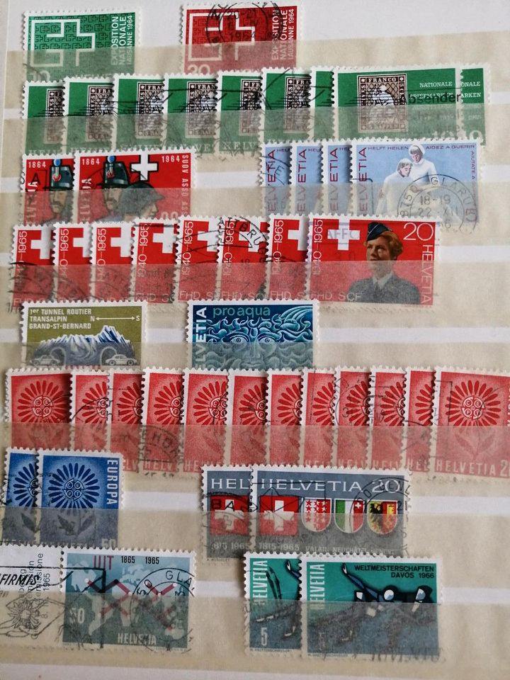 Album Briefmarken. Schweiz  verschiedene Jahre in Konstanz