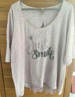 Longshirt Shirt Tredy Gr. XL rose rosa mit Glitzer Niedersachsen - Wallenhorst Vorschau