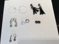 Neu 5 Paar Ohrringe Silber echte Steine, Pilgrim Onyx Aquamarin Kreis Pinneberg - Rellingen Vorschau