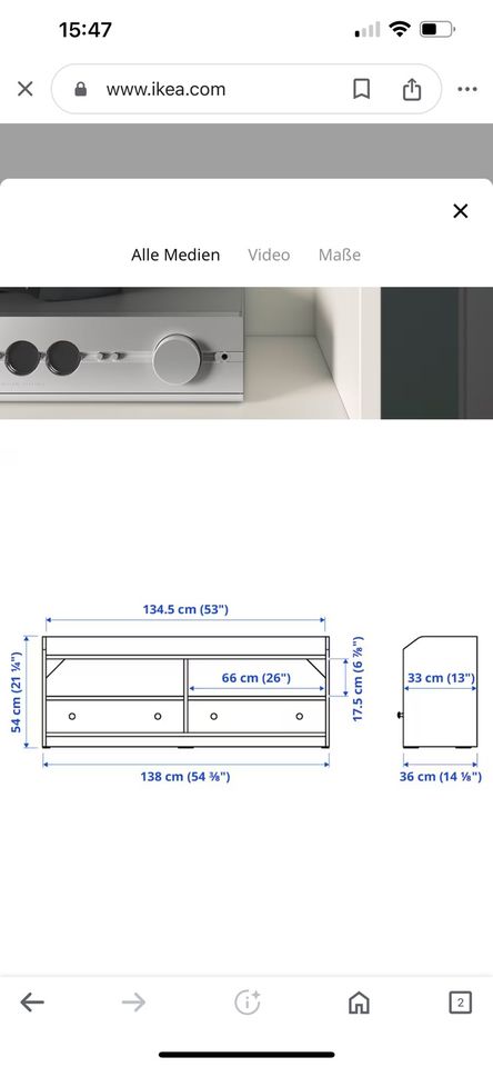 Ikea Hauga Tv-Bank in Nordenham