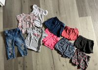 Mädchen Frühling Sommer 80 Next T-Shirt Jeans kurze Hosen H&M Baden-Württemberg - Pfinztal Vorschau