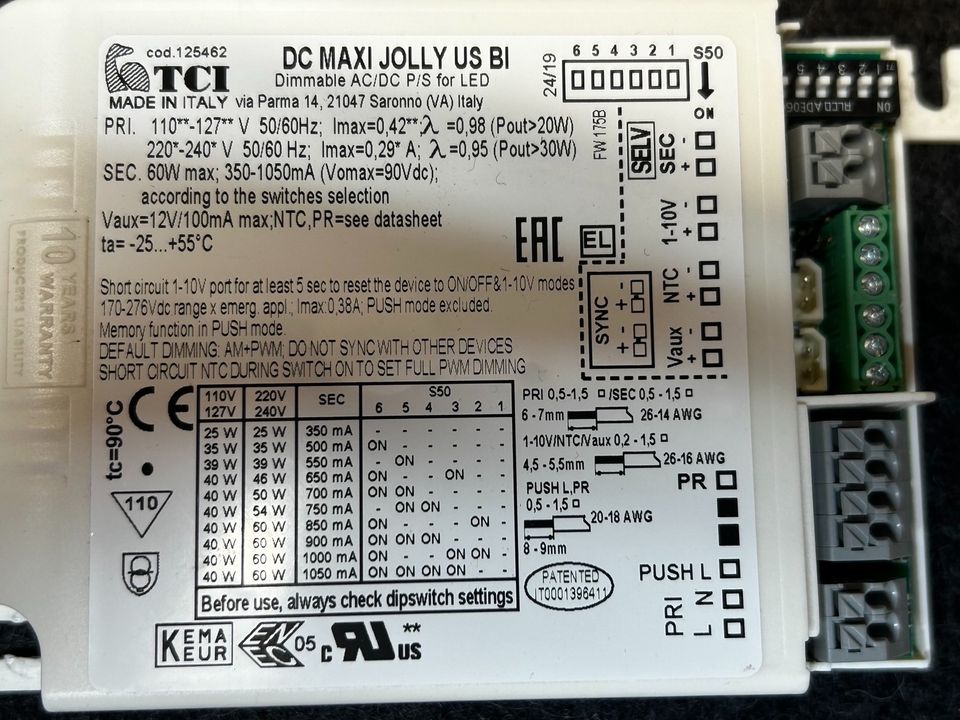TCI LED-Treiber DC MAXI JOLLY US BI - 125462 in Hengersberg