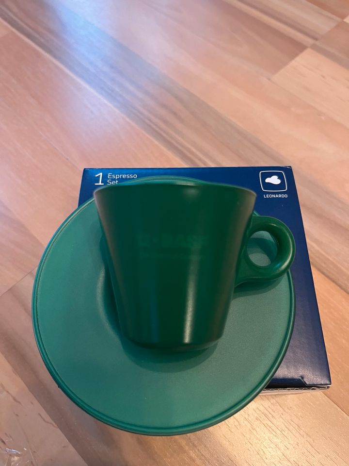 Leonardo Espresso Set, grün, rot blau, NEU in Ludwigshafen