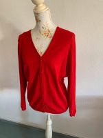 Rote Strickjacke mit Struktur, Gr. 42 Kr. München - Großhelfendorf Vorschau