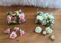 Rosenköpfe, creme und rosa, Gr 1–2,5 cm Ø, je 27 Stck Nordrhein-Westfalen - Gelsenkirchen Vorschau