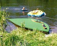 Steg Schwimmsteg Badeinsel Badeplattform Ponton Wasserski Niedersachsen - Wietze Vorschau