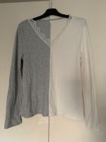 Damen Pulli Shirt Größe S 36 shein grau/weiß Bayern - Augsburg Vorschau