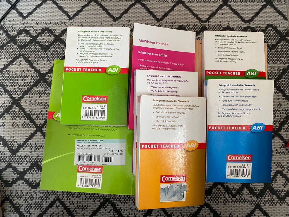 ALLES NUR FÜR 7€ Abitur Lernbücher, Sachbücher, Pocket Teacher in Wipperfürth