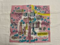 Stuttgart Taschentuch mit Motiven der Stadt aus den 50er Jahren Nordrhein-Westfalen - Kerpen Vorschau