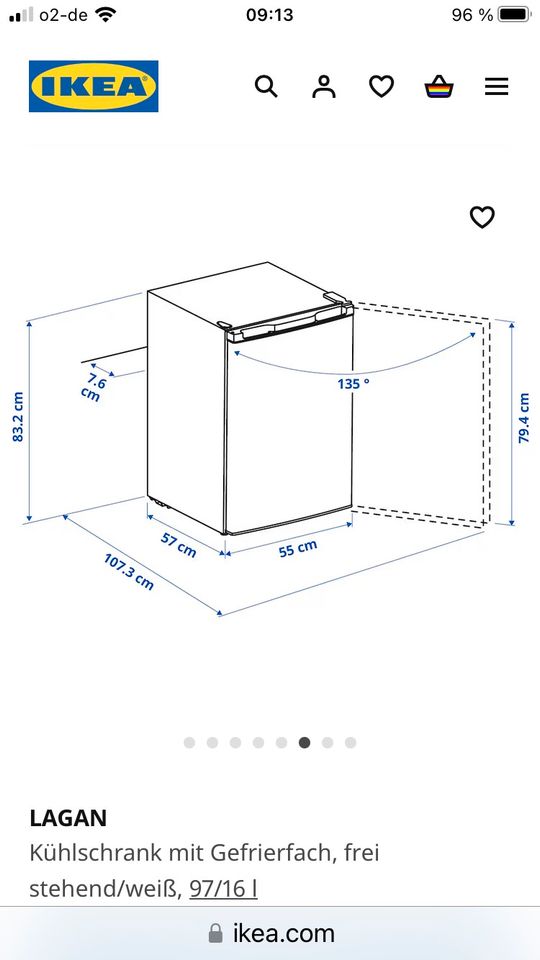 IKEA LAGAN Kühlschrank mit Gefrierfach *NEUW.* in Hamburg