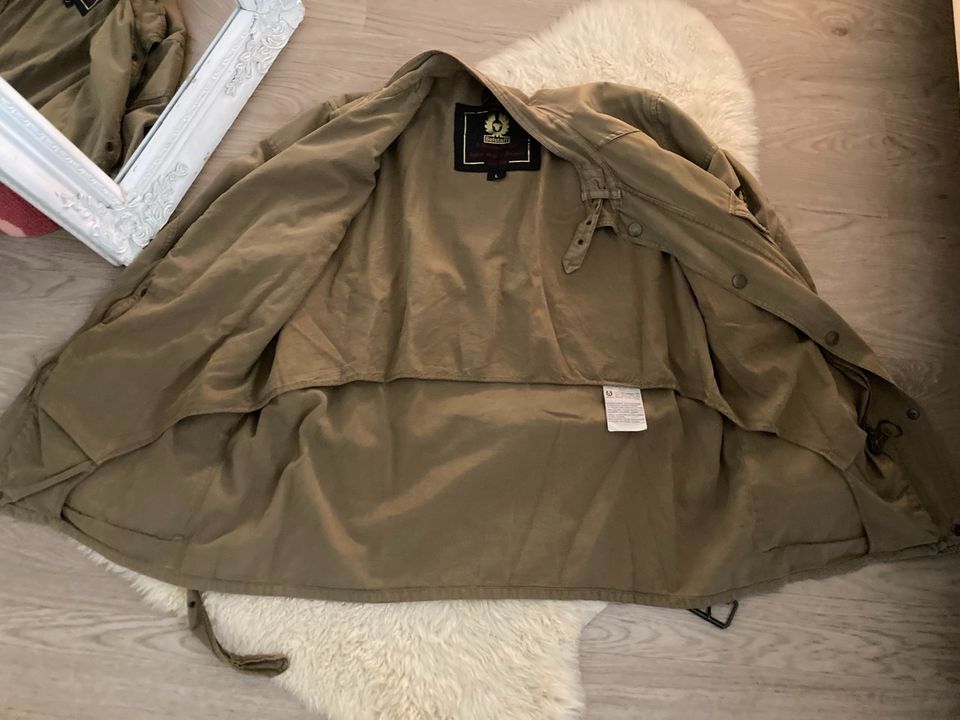 Belstaff Herrenjacke Gr. L Oliv Canvas Jacke in Oberursel (Taunus)