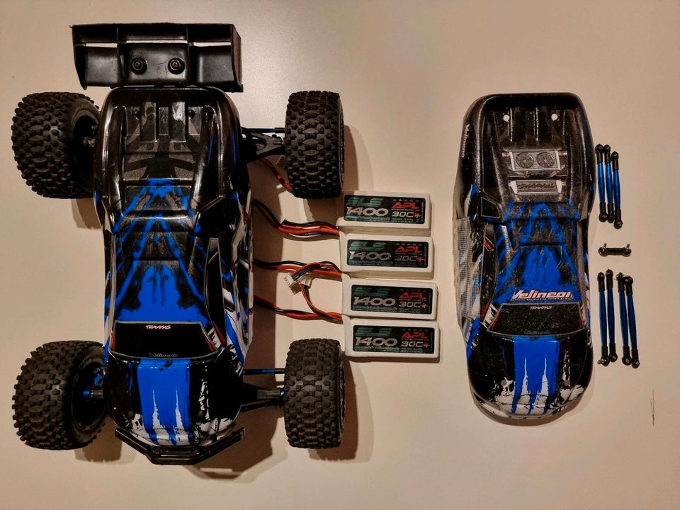 Traxxas E-Revo Brushless 1/16 + Ersatzteile in Gemünden (Wohra)