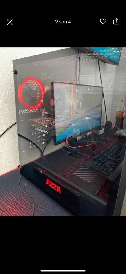 WIE NEU, GAMING PC RTX 2060 selten benutzt, + Maus, Keyboard, Mic in Solingen