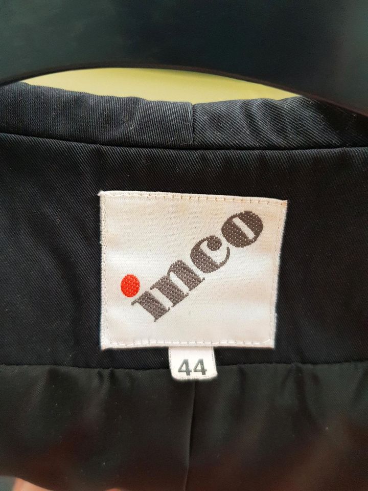 Neuwertige Designer Jacke/Übergangsjacke schwarz Inco Gr. 44 in Groß-Gerau