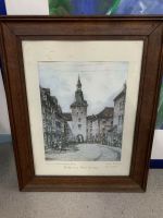 Altes Bild Mattorn in Moers um 1900 Original Handabzug Holzrahmen Nordrhein-Westfalen - Rheinberg Vorschau