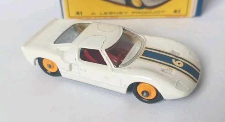 Matchbox RW #41c 1:67 Ford GT weiß mit Original Box Typ "E" in Berlin