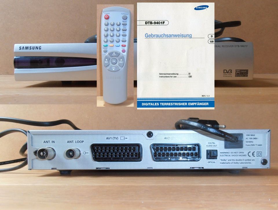 Samsung Digital Receiver DTB-9401F mit Bedienungsanleitung in Norderstedt