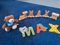 MAX Namensschild Holzbuchstaben Namenszug Buchstabenzug Türschild Bayern - Burgkunstadt Vorschau