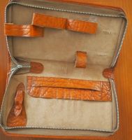 Tolles vintage Reise Leder Necessaire für Herren  50er Jahre Nordrhein-Westfalen - Herford Vorschau