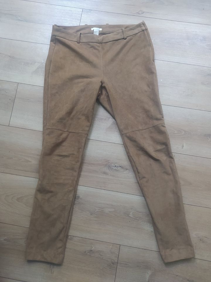 Kunstlederhose/-leggins in Wildlederoptik, H&M in Rheinberg