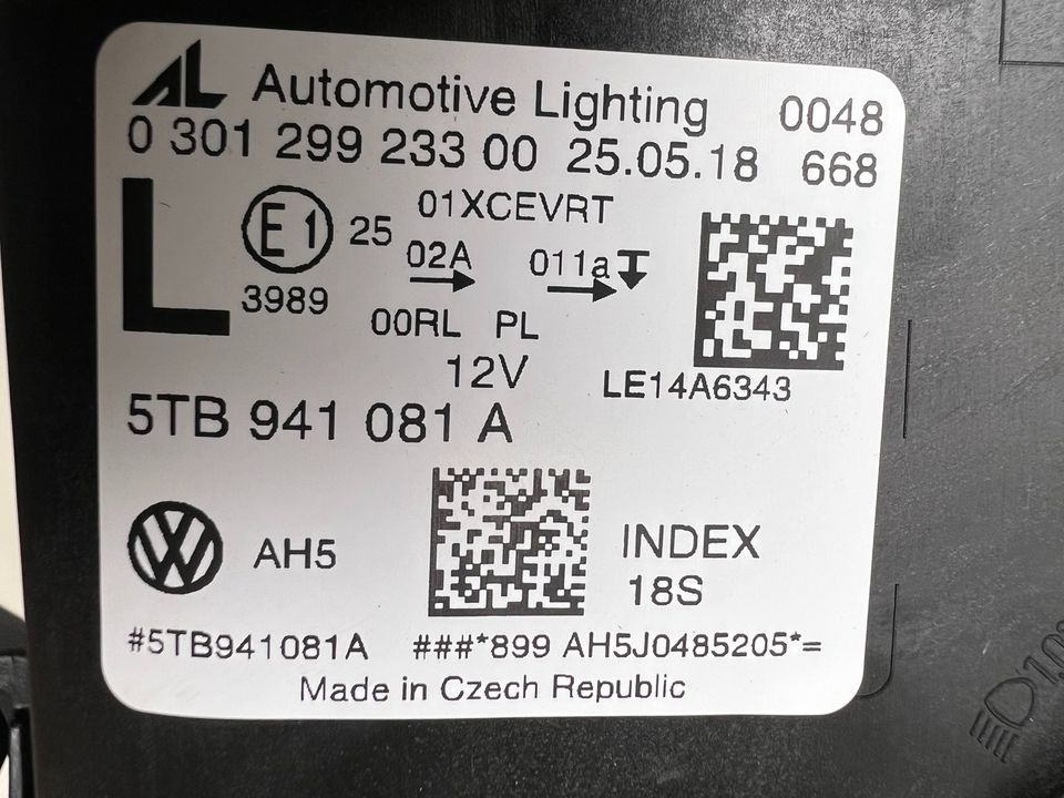 VW Touran 5T FULL LED Scheinwerfer Links 5TB941081A NEU in Gladbeck