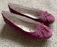 CAPRICE Ballerina Halbschuhe Slip On Wildleder aubergine 38.5 NEU Niedersachsen - Melle Vorschau