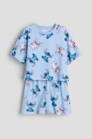 H&M Jerseypyjama mit Print Lilo & Stitch, blau, Gr. 158/164, neu Sachsen-Anhalt - Halle Vorschau