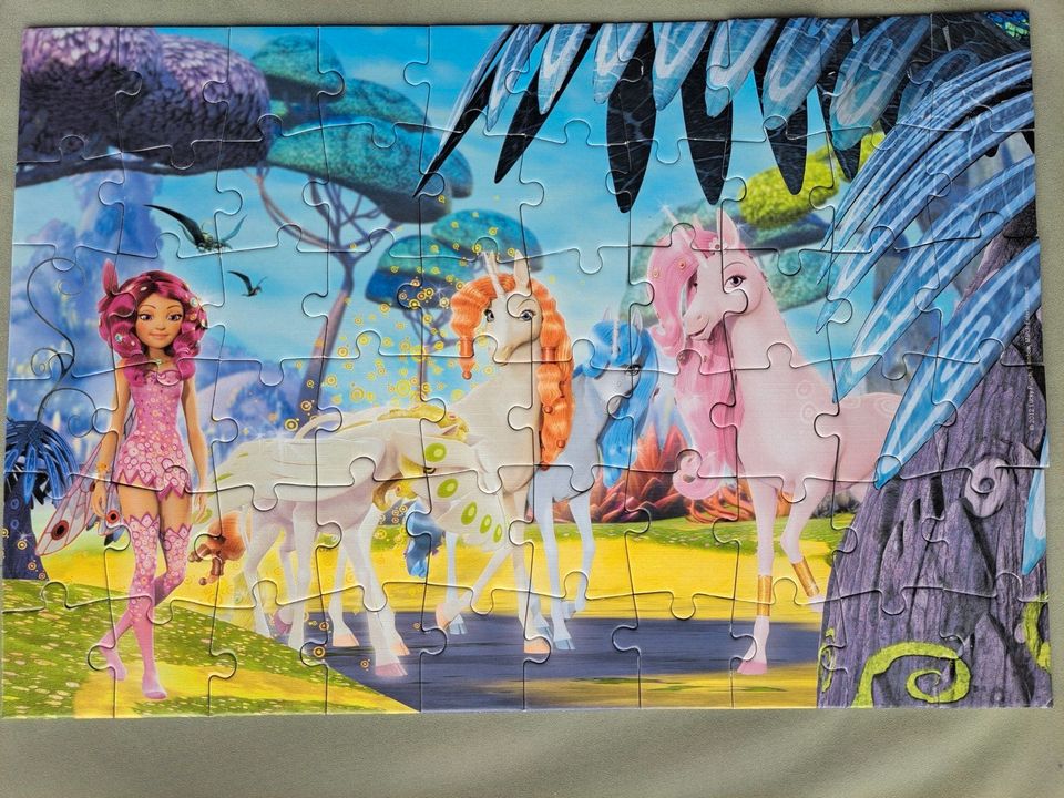 Puzzlekoffer in pink Mia and me 60/100 Teile Puzzle Einhorn in Hilgertshausen-Tandern