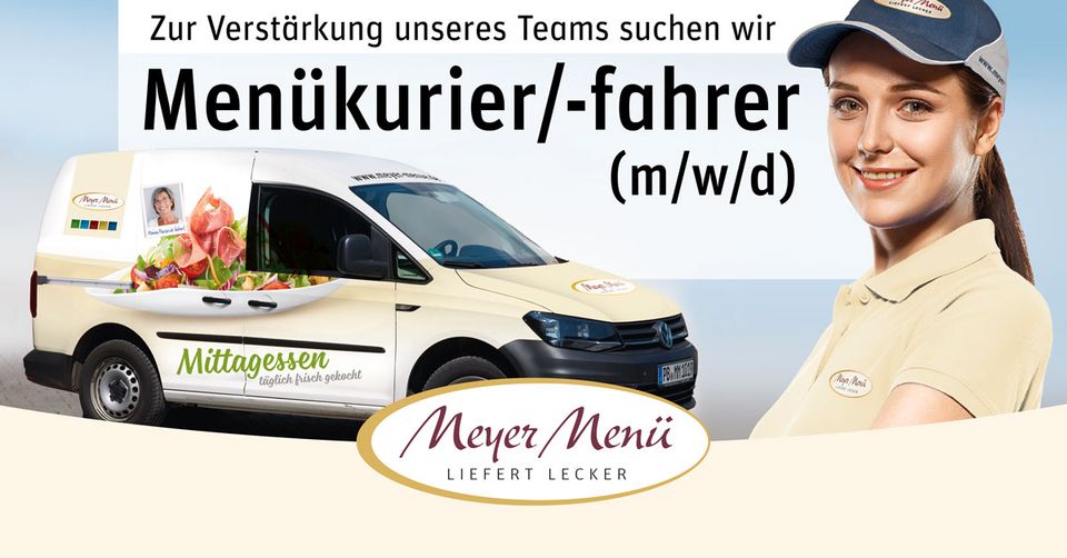 Menükurier/-fahrer (w/m/d) im Kalletal (Teilzeit) in Kalletal