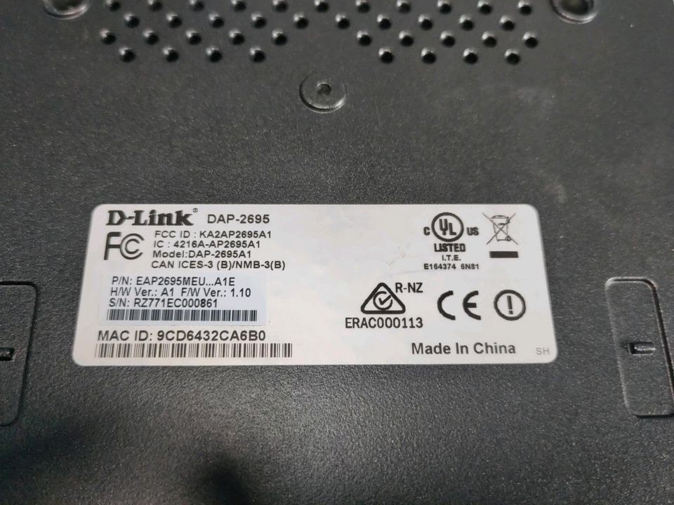 D-Link DAP-2695 AccessPoint PoE VLAN 2,4 und 5 GHz in Dachau