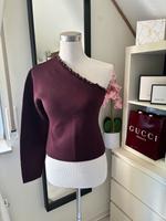 Zara One Shoulder Pullover Gr.S Bordo Neu mit Etikett Hessen - Sinn Vorschau