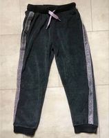 Hose Thermohose Gr. 104 Mädchen Jogginghose Grau Rosa Glitzer Bayern - Welden Vorschau