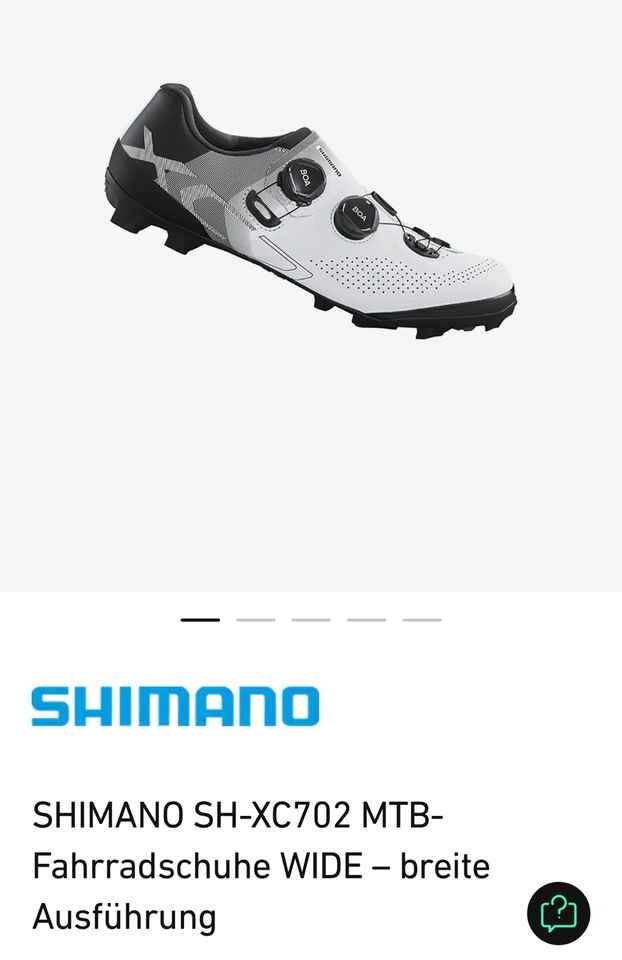 SHIMANO SH-XC702 MTB-Fahrradschuhe WIDE – breite Ausführung - Grö in Hamburg