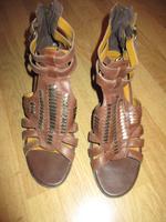 Tamaris Sandalen Damen  braun Leder Gr. 40 Absatzhöhe 7,5 cm Bayern - Ingolstadt Vorschau