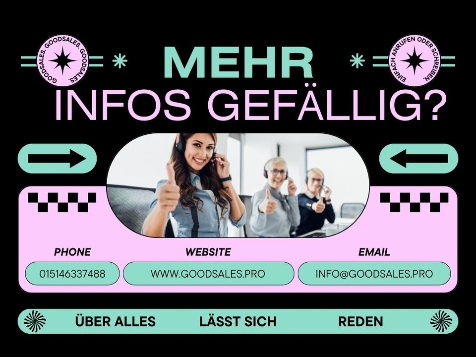 Über alles lässt sich reden mit goodsales. Online-Shop | Amazon | Shopify | Ebay | Werbung | Marketing | Social Media | Listing | Website | Mehr verkaufen mit goodsales. seit 2017 in Stockstadt