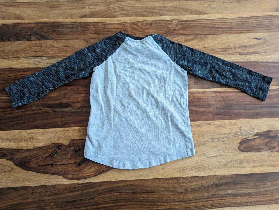 Größe 110: Longsleeve Baseball grau in Ludwigshafen