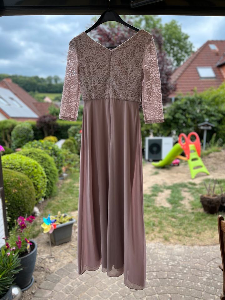 Abendkleid beige rosa Größe 36 in Iserlohn