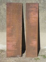 Zwei Metallplatten aus Eisen, 67 x 18,5 cm und 67 x 15 cm Niedersachsen - Celle Vorschau
