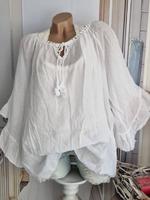 Tunika Bluse weiss weite Ärmel NEU Italy 38 40 42 44 46 Nordrhein-Westfalen - Mönchengladbach Vorschau