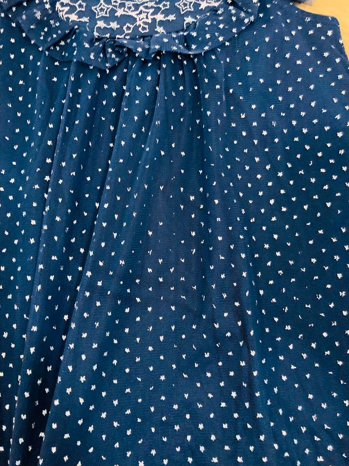 Dunkelblaues Festliches Mädchen Kleid „Sterne“ 110/116 in München