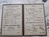 Gesellenbrief mit Zeugnis aus Gera von 1920 / K4 Sachsen - Frohburg Vorschau