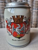 Bierkrug mit Zinndeckel 0,5 l; Markt Schwaben Bayern - Erding Vorschau