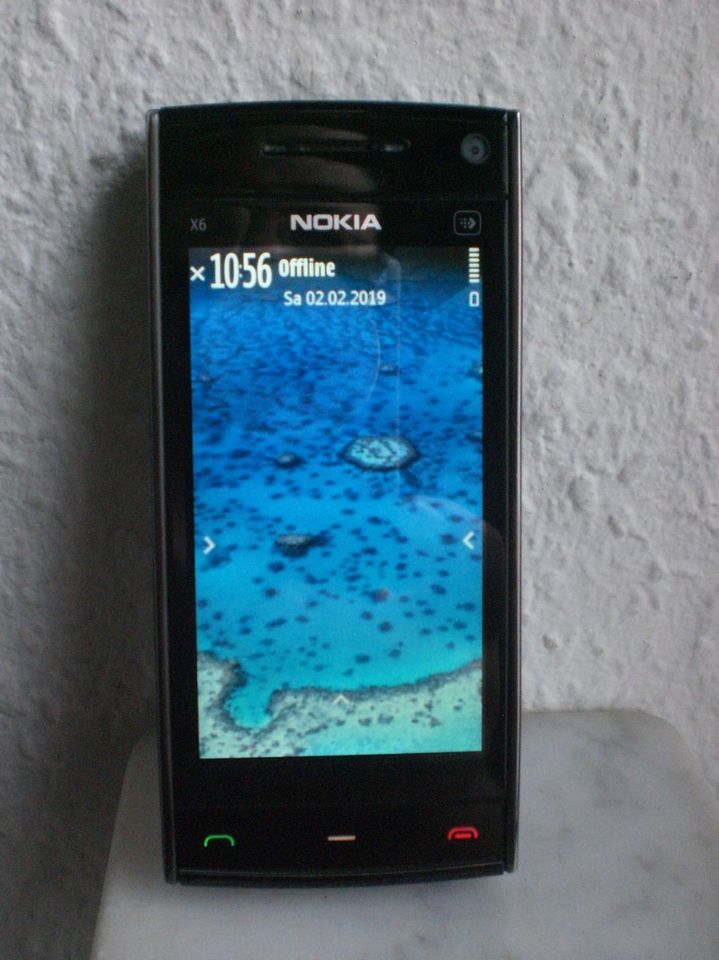 Nokia X6 Handy schwarz black Carl Zeiss 5MP Objektiv in Düsseldorf