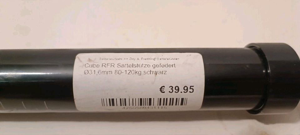 Cube RFR Sattelstütze  Gefedert 31.6mm bis 120kg NEU in Dortmund
