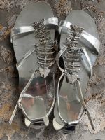 Sommersandalen Schuhe Gr. 39 Silber Nordrhein-Westfalen - Dinslaken Vorschau